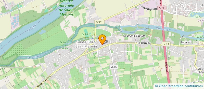 localisation de l'entreprise LA CROIX GRENAUDIERE à SAINT-HILAIRE-SAINT-MESMIN