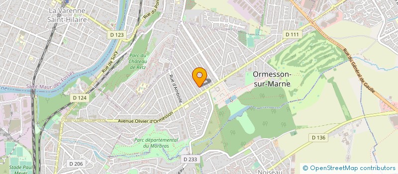 localisation de l'entreprise LA CROIX GUIGNON  ORMESSON-SUR-MARNE