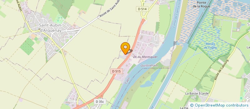 localisation de l'entreprise LA CROIX GUILLAUME  OUISTREHAM