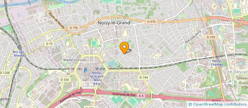localisation de l'entreprise LA CROIX MONTGOLFIER  NOISY-LE-GRAND