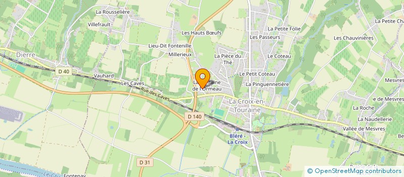 localisation de l'entreprise LA CROIX MOTOCULTURE à LA CROIX-EN-TOURAINE