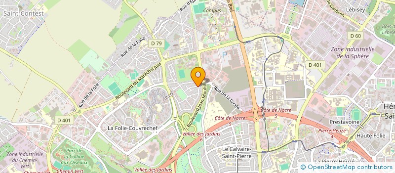 localisation de l'entreprise LA CROIX ODIN à CAEN