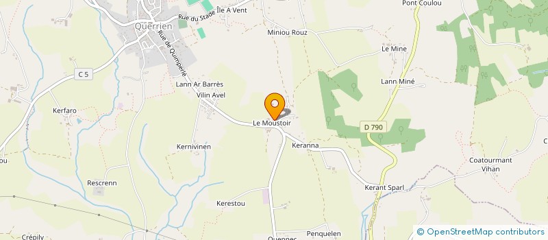 localisation de l'entreprise LA CROIX RAMEE  QUERRIEN