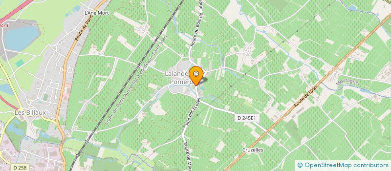 localisation de l'entreprise LA CROIX ROMANE  LALANDE-DE-POMEROL