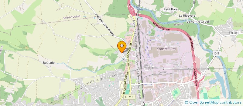 localisation de l'entreprise LA CROIX SAINT GEORGES  ISSOIRE