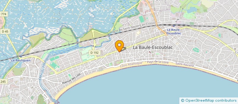 localisation de l'entreprise LA CROIX SAINT LAURENT  LA BAULE-ESCOUBLAC