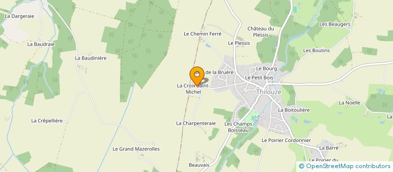 localisation de l'entreprise LA CROIX SAINT MICHEL  THILOUZE