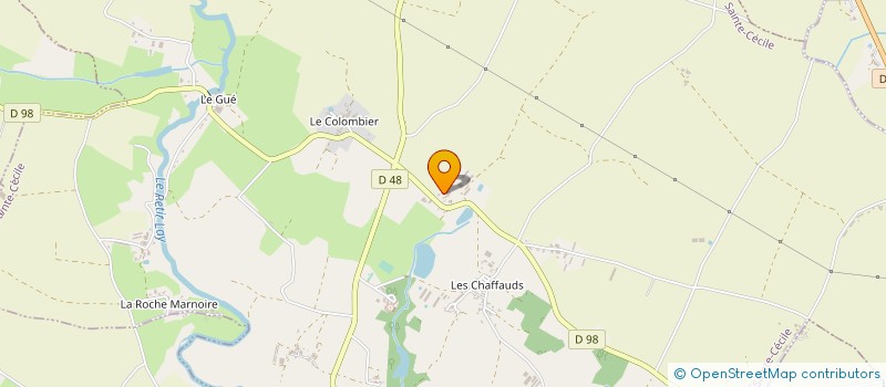 localisation de l'entreprise LA CROIX SAVINE  SAINTE-CECILE