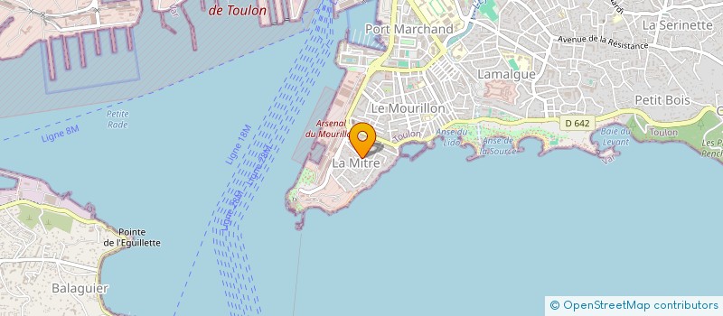 localisation de l'entreprise LA CROIX ST JEAN  TOULON