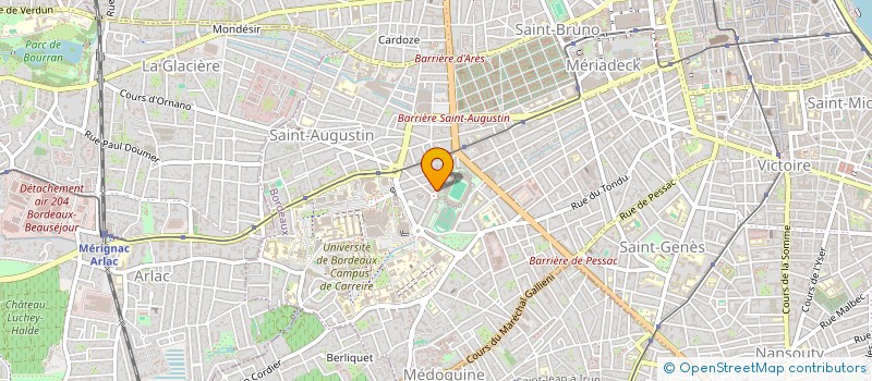 localisation de l'entreprise LA CROIX TEXEIRA  BORDEAUX