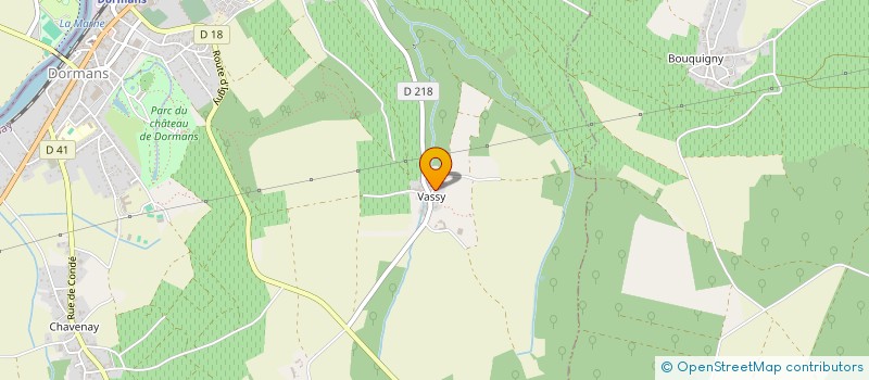 localisation de l'entreprise LA CROIX VADEE  DORMANS