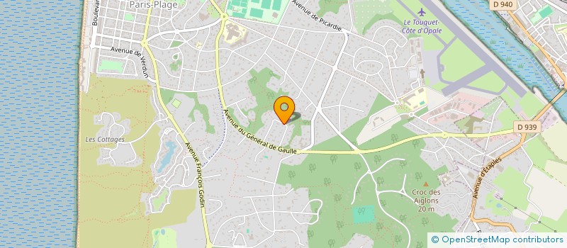 localisation de l'entreprise LA CROIX VERTE à LE TOUQUET-PARIS-PLAGE