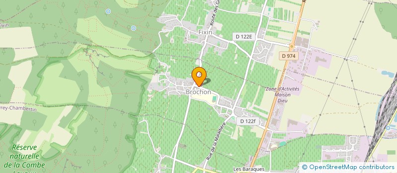 localisation de l'entreprise LA CROIX VIOLETTE  BROCHON