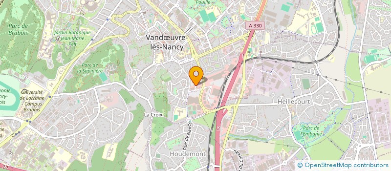 localisation de l'entreprise LA CROIX VOSGIENNE à VANDŒUVRE-LES-NANCY