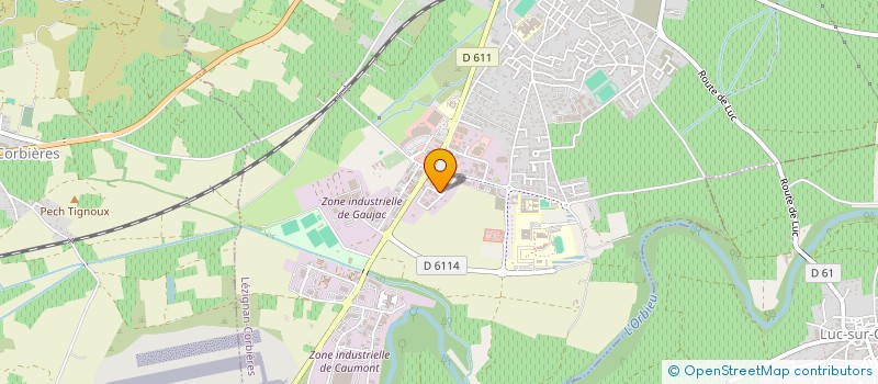 localisation de l'entreprise LA CROQUANTERIE GOURMANDE  LEZIGNAN-CORBIERES