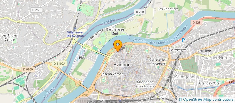 localisation de l'entreprise LA CROQUE AU SEL  AVIGNON