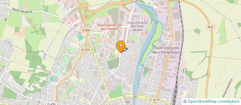 localisation de l'entreprise LA CROQUERIE à AUXERRE