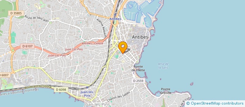 localisation de l'entreprise LA CROUSTILLANTE à ANTIBES