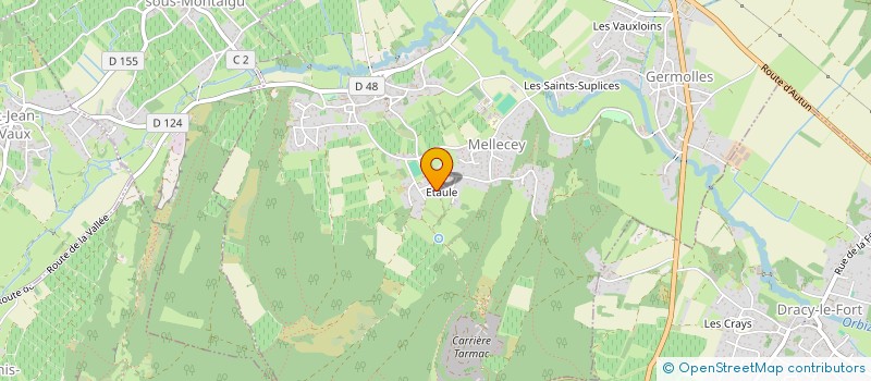 localisation de l'entreprise LA CROUSTILLANTE  MELLECEY