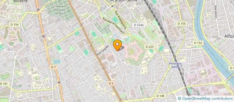 localisation de l'entreprise LA CROUSTILLANTE à VITRY-SUR-SEINE