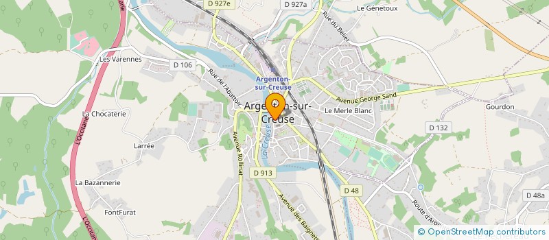 localisation de l'entreprise LA CROUSTILLE à BADECON-LE-PIN