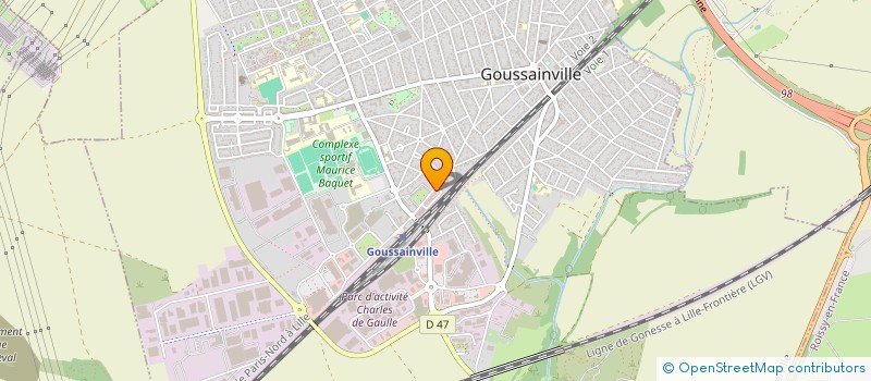 localisation de l'entreprise LA CROUSTILLE PAIN CHAUD à GOUSSAINVILLE