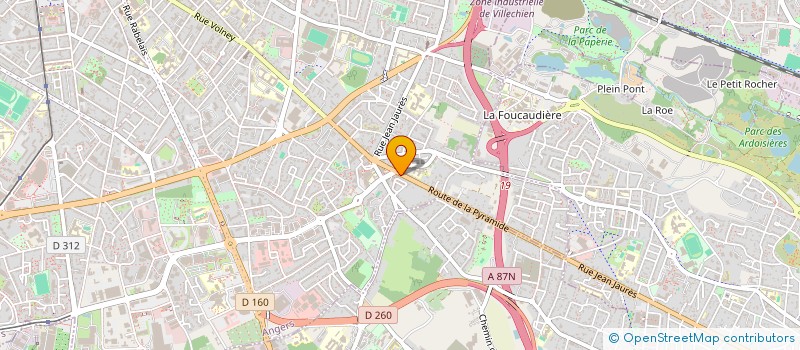 localisation de l'entreprise LA CROUSTINE à ANGERS