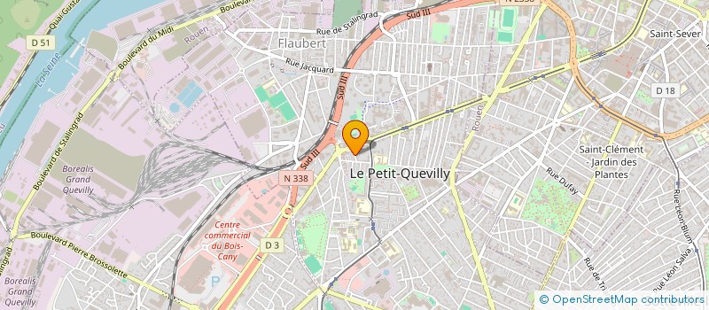 localisation de l'entreprise LA CROUTE à LE PETIT-QUEVILLY