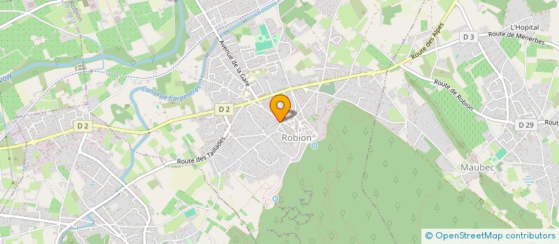 localisation de l'entreprise LA CROUTE CELESTE  ROBION