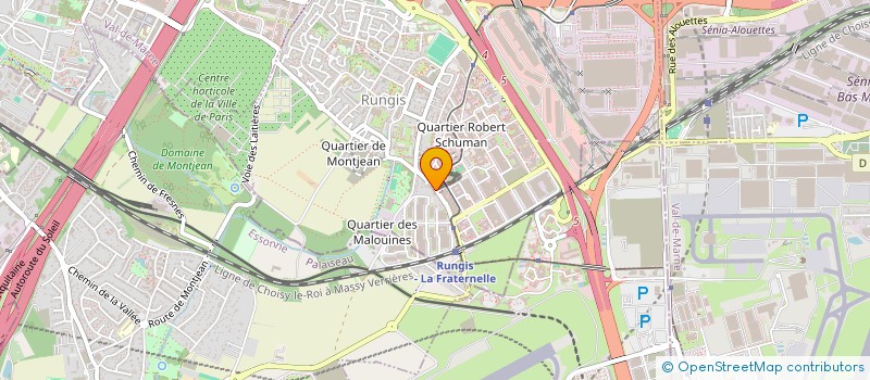 localisation de l'entreprise LA CROUTE DE PAIN  RUNGIS