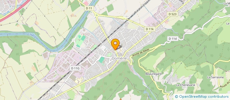 localisation de l'entreprise LA CROUZA  DOMENE