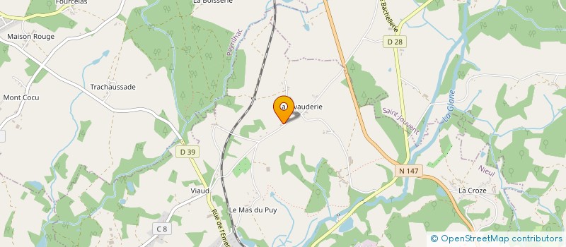 localisation de l'entreprise LA CROZE  NIEUL