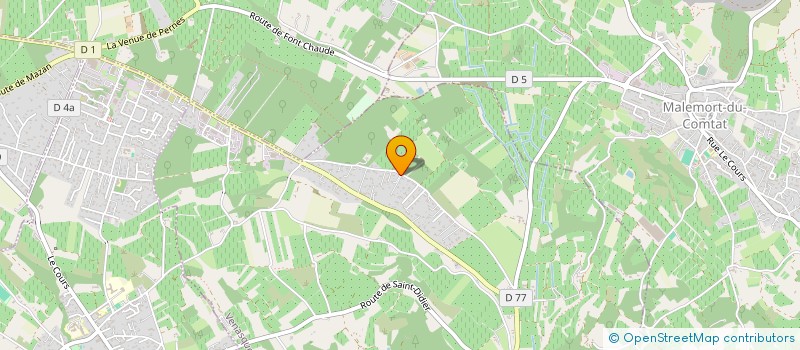 localisation de l'entreprise LA CROZE  VENASQUE