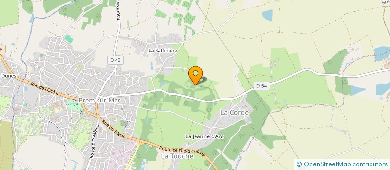 localisation de l'entreprise LA CRULIERE à BREM-SUR-MER