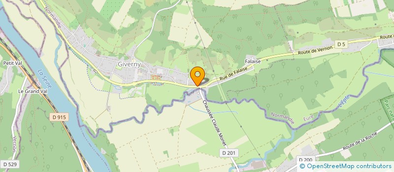 localisation de l'entreprise LA CRYPTE  GIVERNY