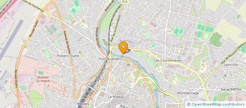 localisation de l'entreprise LA CUCARACHA  POITIERS