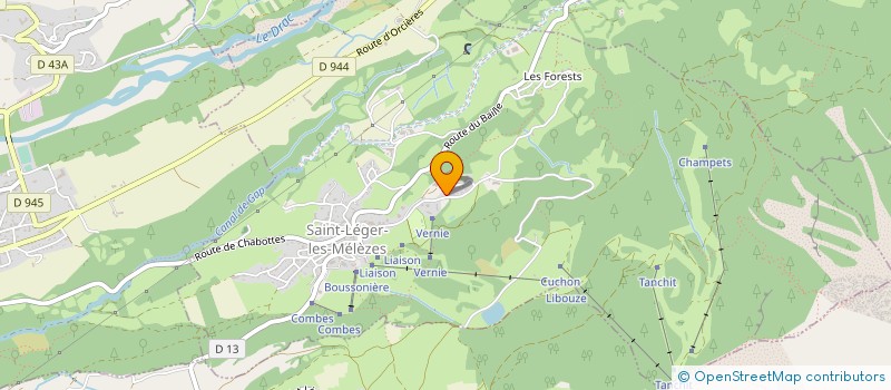 localisation de l'entreprise LA CUCHONETTE à SAINT-LEGER-LES-MELEZES