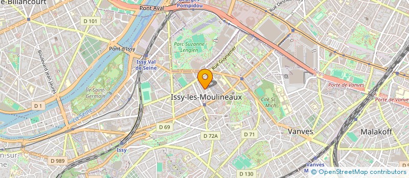 localisation de l'entreprise LA CUCINA à ISSY-LES-MOULINEAUX