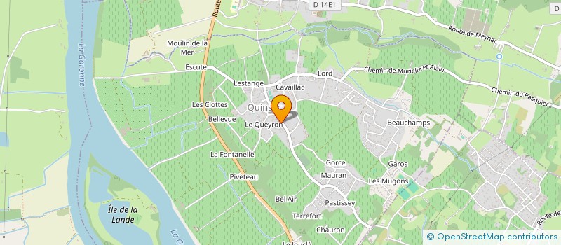localisation de l'entreprise LA CUEILLETTE à QUINSAC
