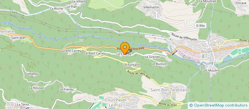 localisation de l'entreprise LA CUERDY LOC à COURCHEVEL