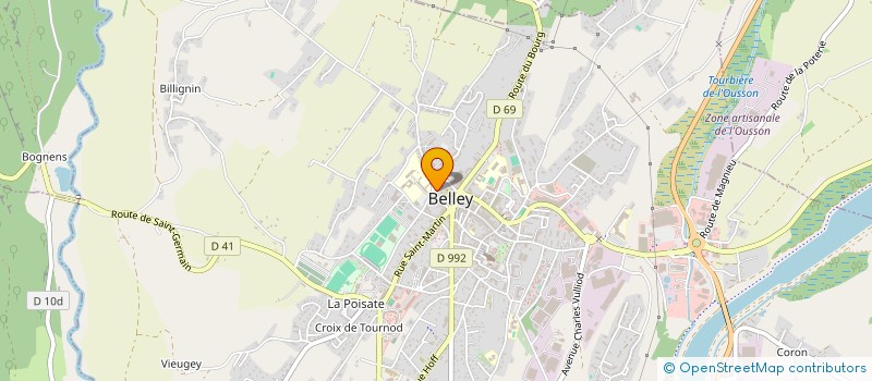 localisation de l'entreprise LA CUGANDAISE  BELLEY