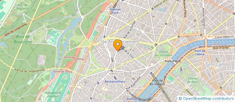 localisation de l'entreprise LA CUILLERE DE JOY'S  PARIS