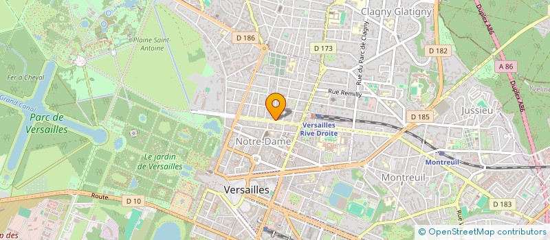 localisation de l'entreprise LA CUISINE à VERSAILLES