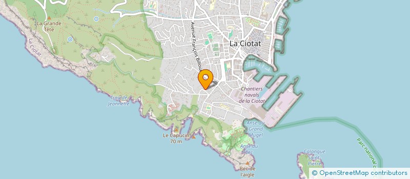 localisation de l'entreprise LA CUISINE AMBULANTE  LA CIOTAT