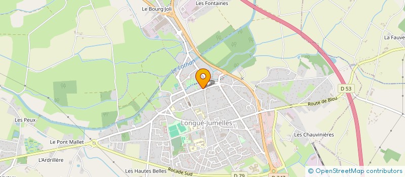 localisation de l'entreprise LA CUISINE AU BEURRE à LONGUE-JUMELLES