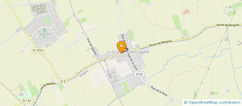 localisation de l'entreprise LA CUISINE AU BEURRE  ARMBOUTS-CAPPEL