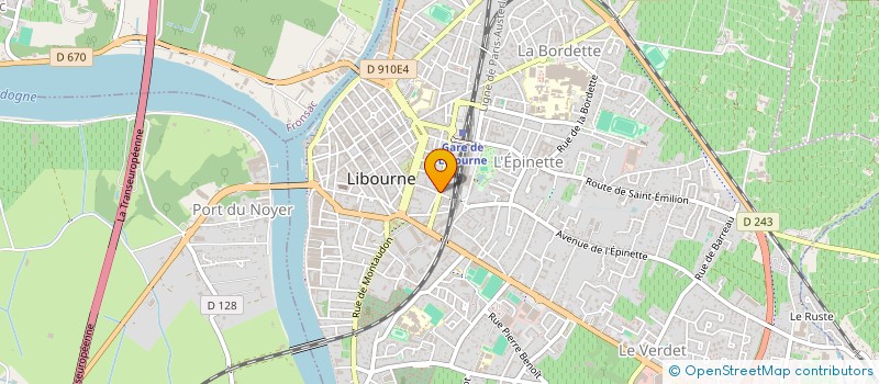 localisation de l'entreprise LA CUISINE BIO DES SAVEURS  LIBOURNE