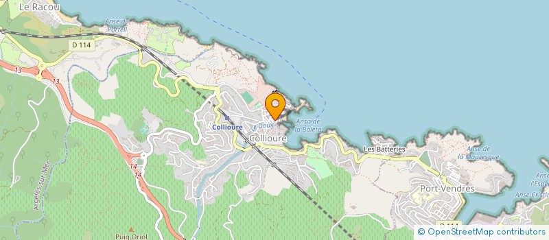 localisation de l'entreprise LA CUISINE COMPTOIR  COLLIOURE