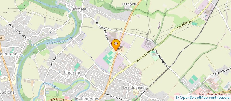localisation de l'entreprise LA CUISINE CREATION à NIORT