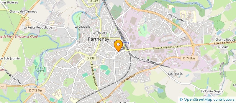 localisation de l'entreprise LA CUISINE DE COLETTE à PARTHENAY